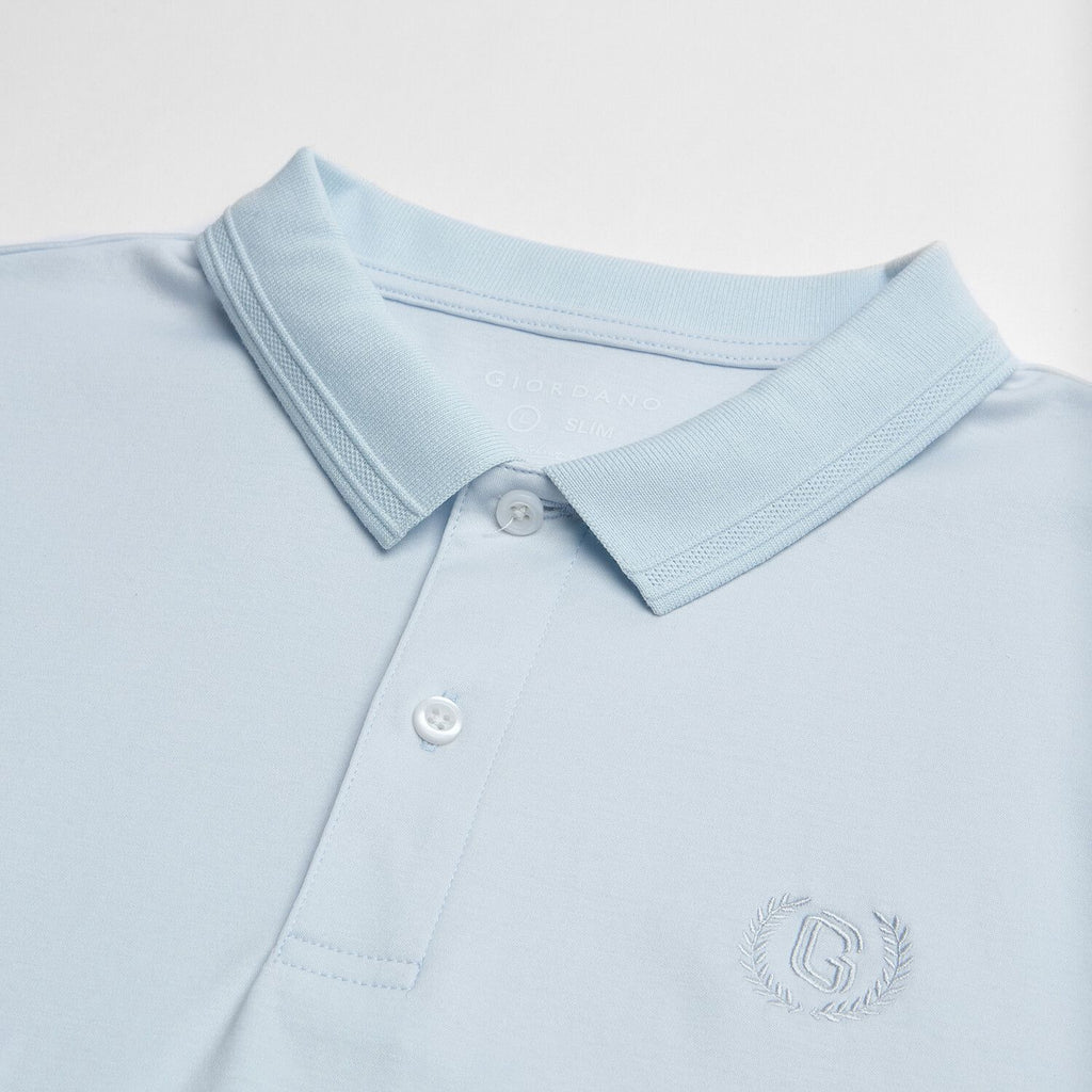 Men Slim Liquid Ammonia Cotton Polo Shirt