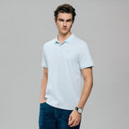 Men Slim Liquid Ammonia Cotton Polo Shirt