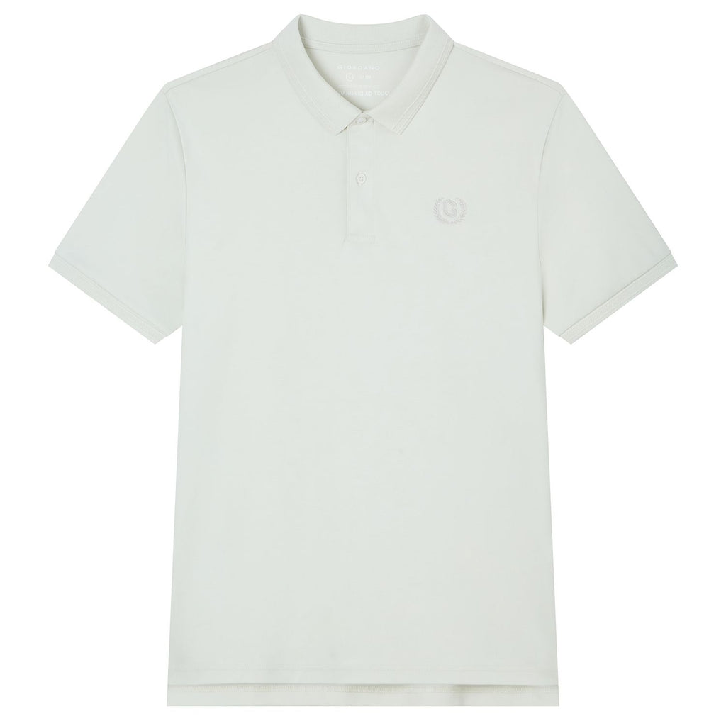 Men Slim Liquid Ammonia Cotton Polo Shirt