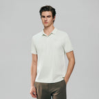 Men Slim Liquid Ammonia Cotton Polo Shirt