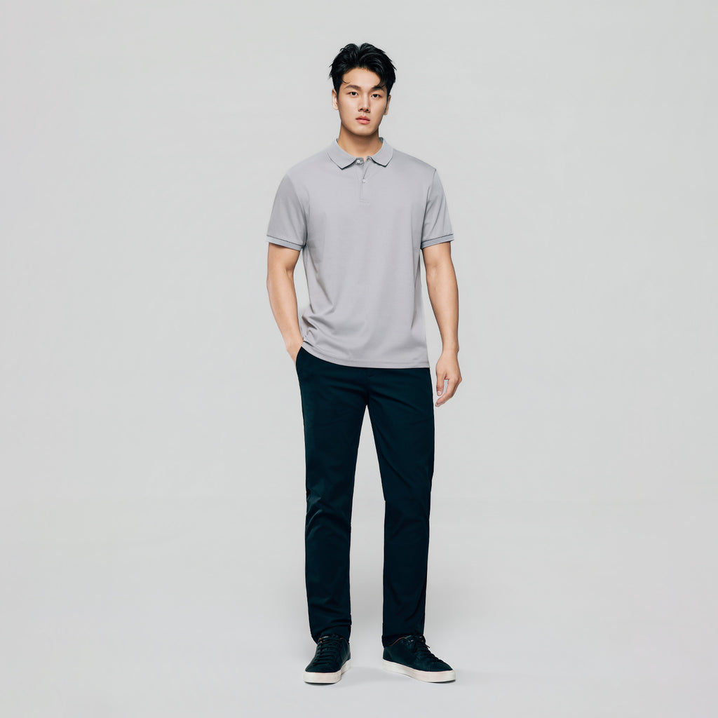 Men’s Slim Fit Liquid Touch Cotton Interlock Polo