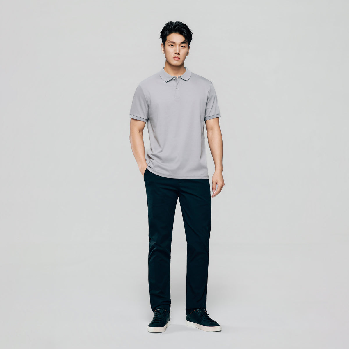 Men’s Slim Fit Liquid Touch Cotton Interlock Polo