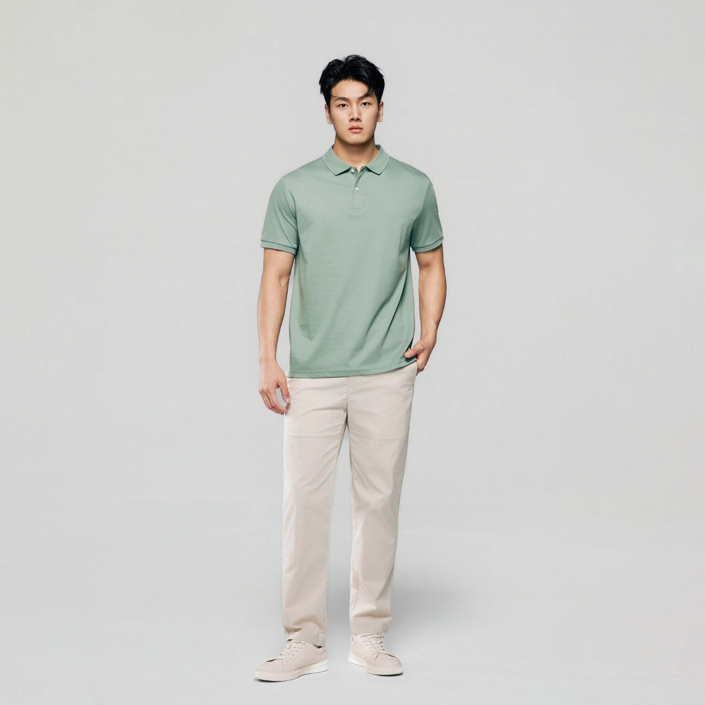 Men Regular Luxe Touch Cotton Polo