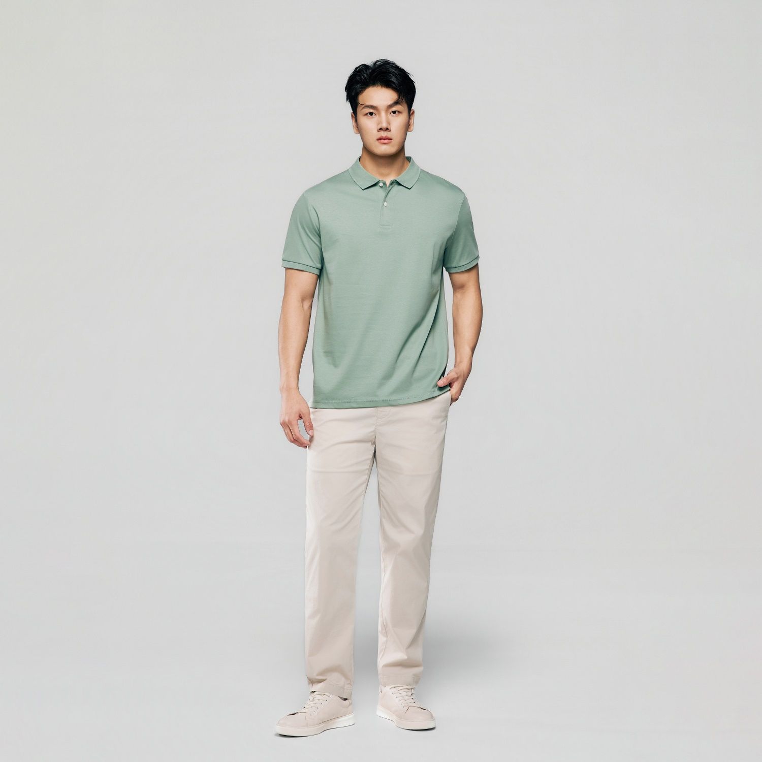 Men Regular Luxe Touch Cotton Polo
