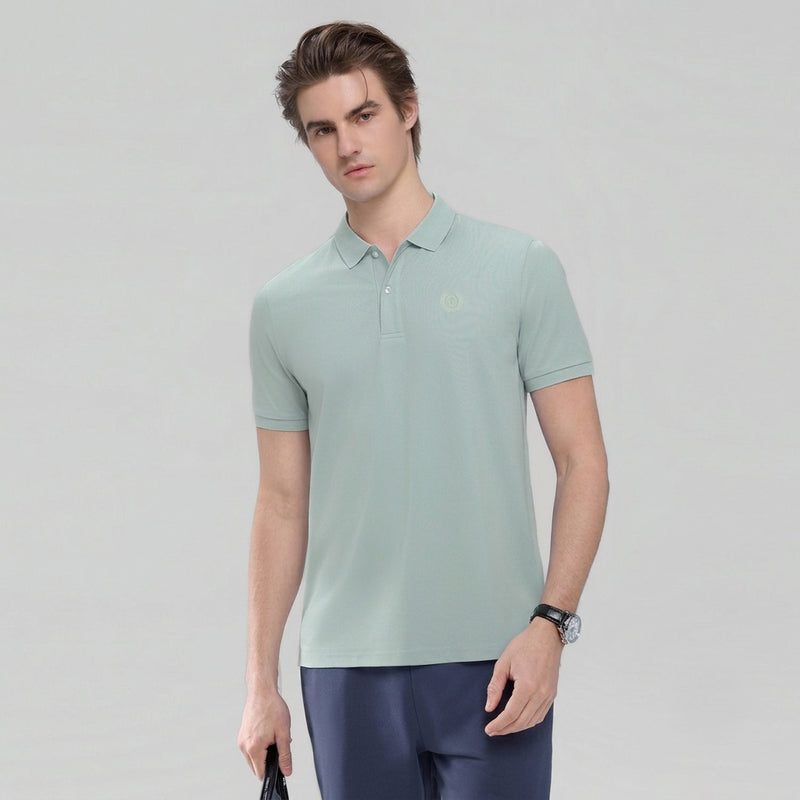 Men Slim Stretch Silk Touch Polo