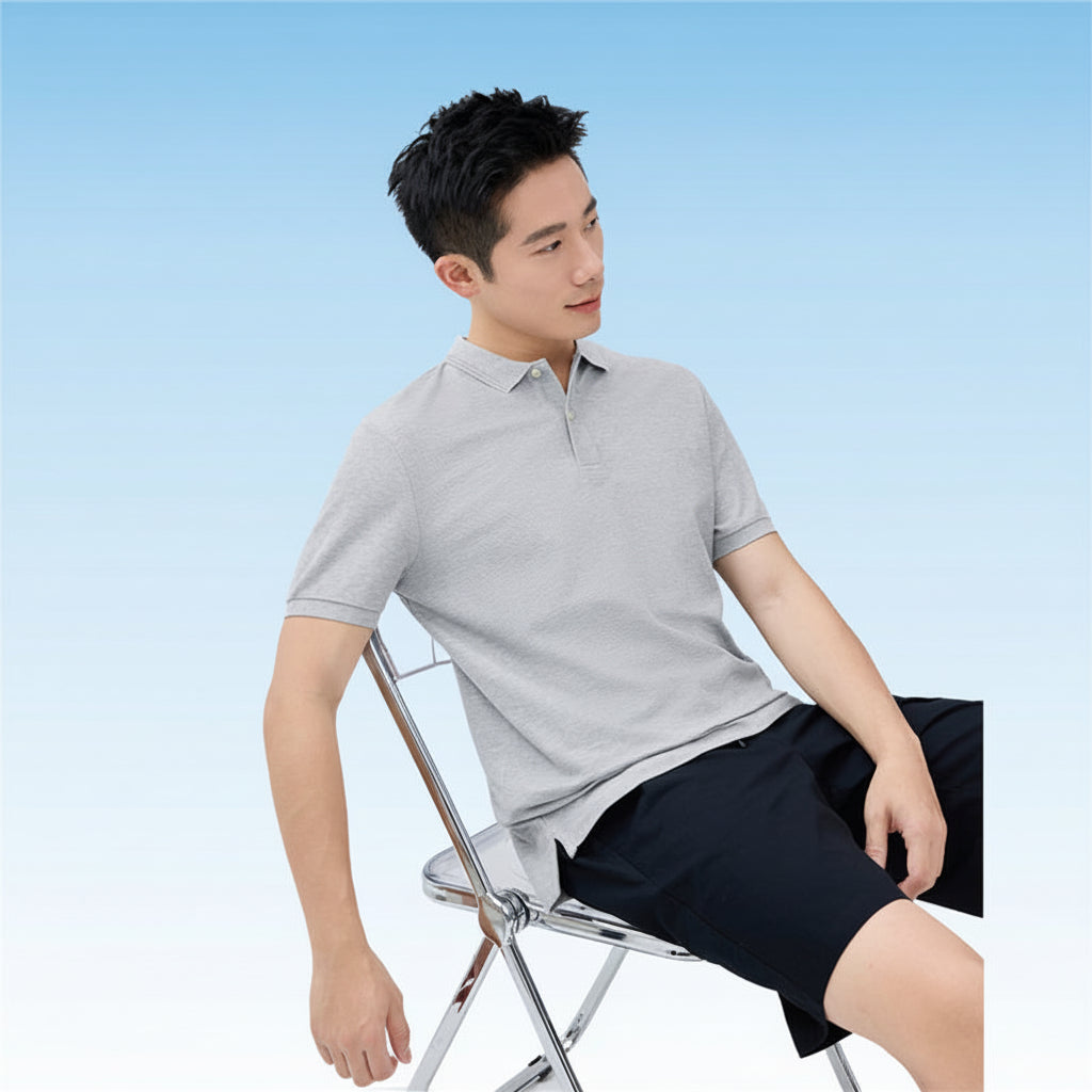 Men's Relaxed Cool Jade Pique Polo