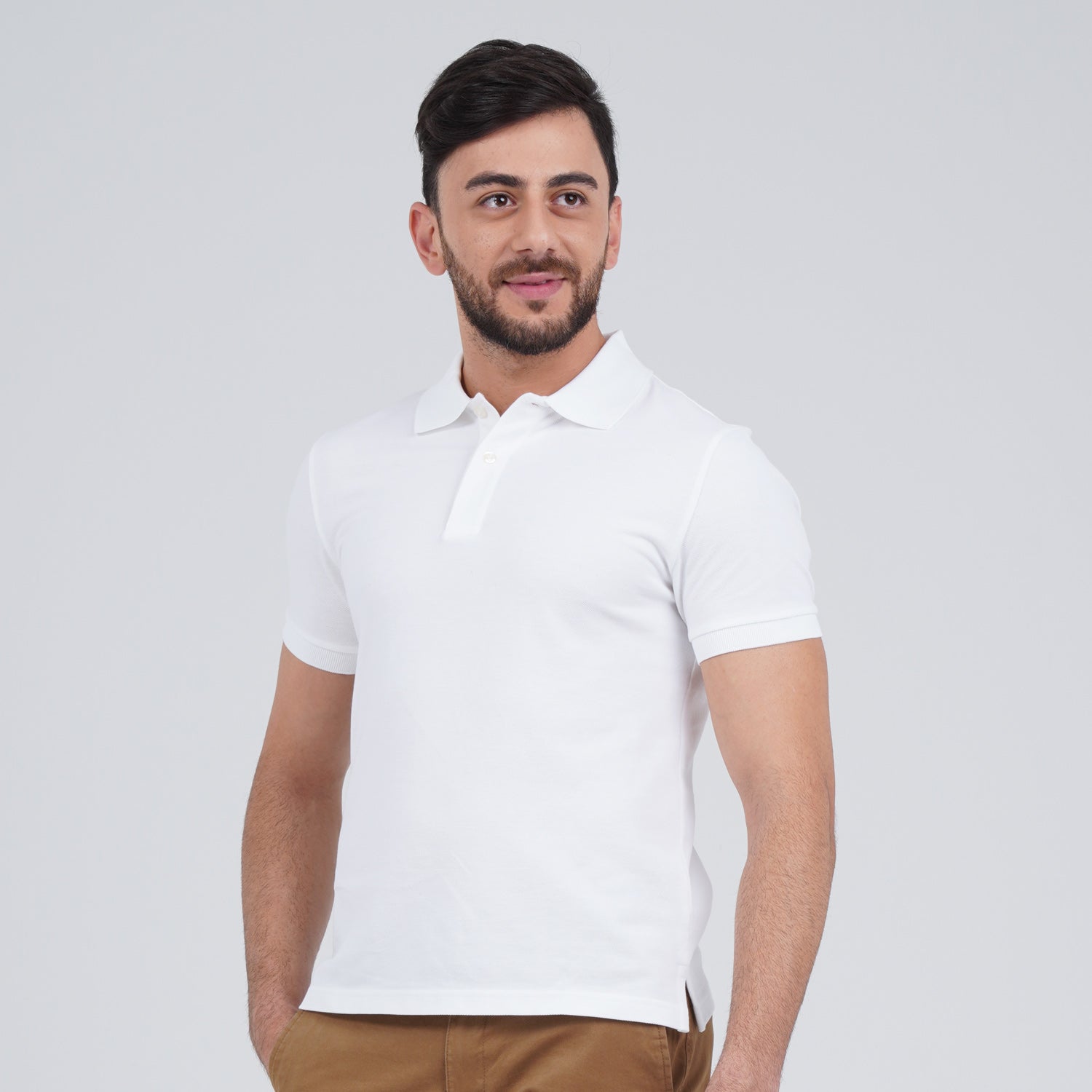 Giordano Men Solid Performance Polo-White