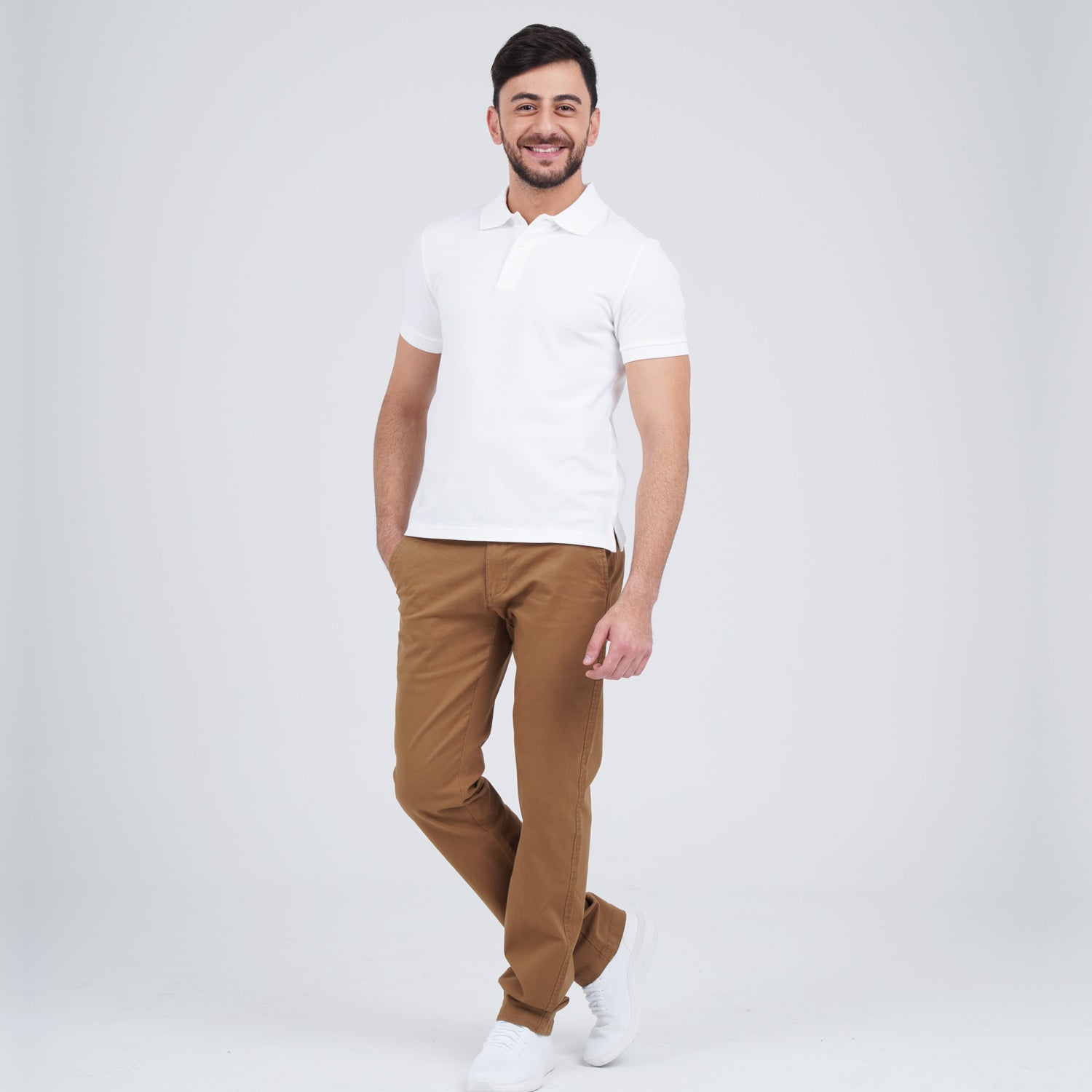 Men Solid Performance Polo