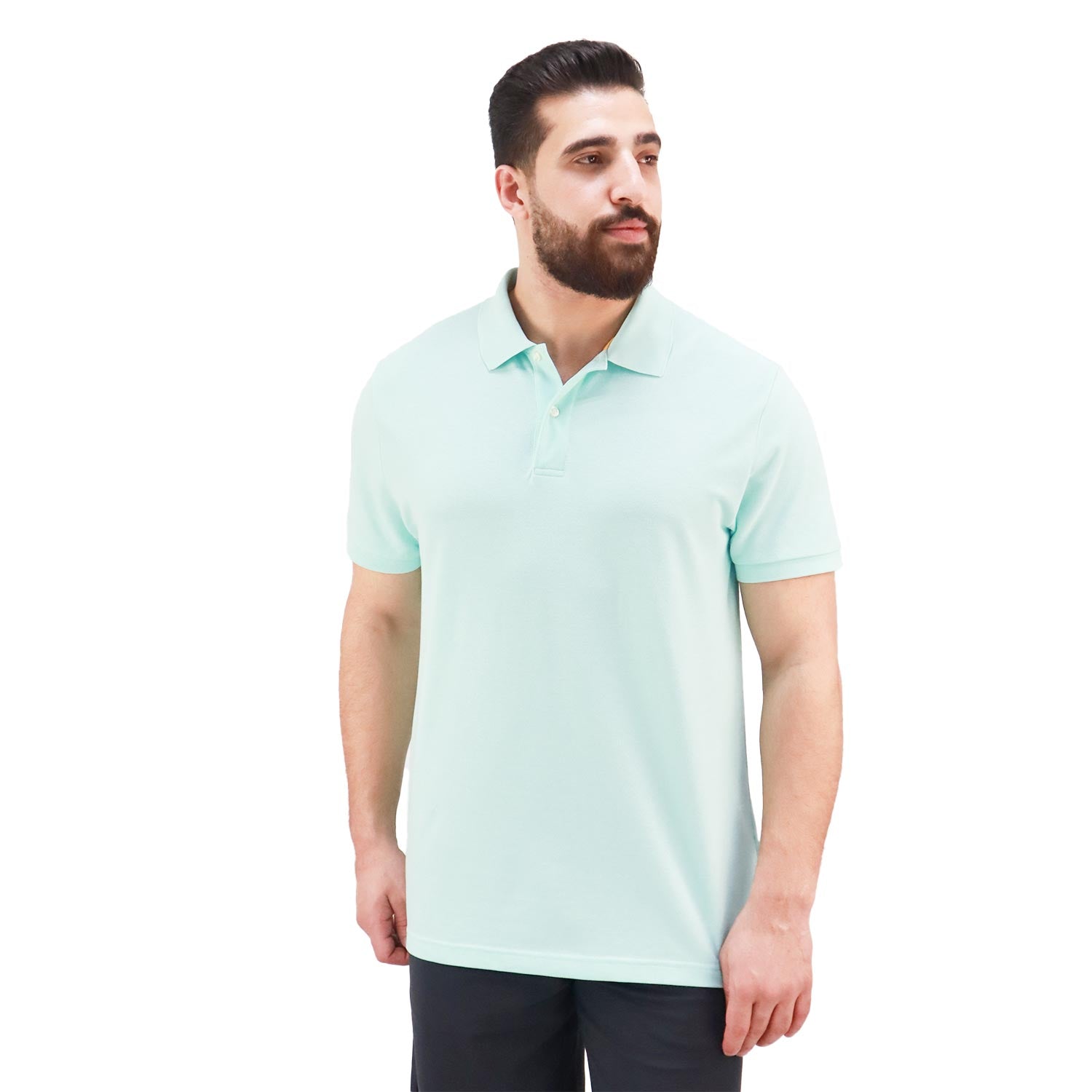 Giordano Men Solid Performance Polo-Blue