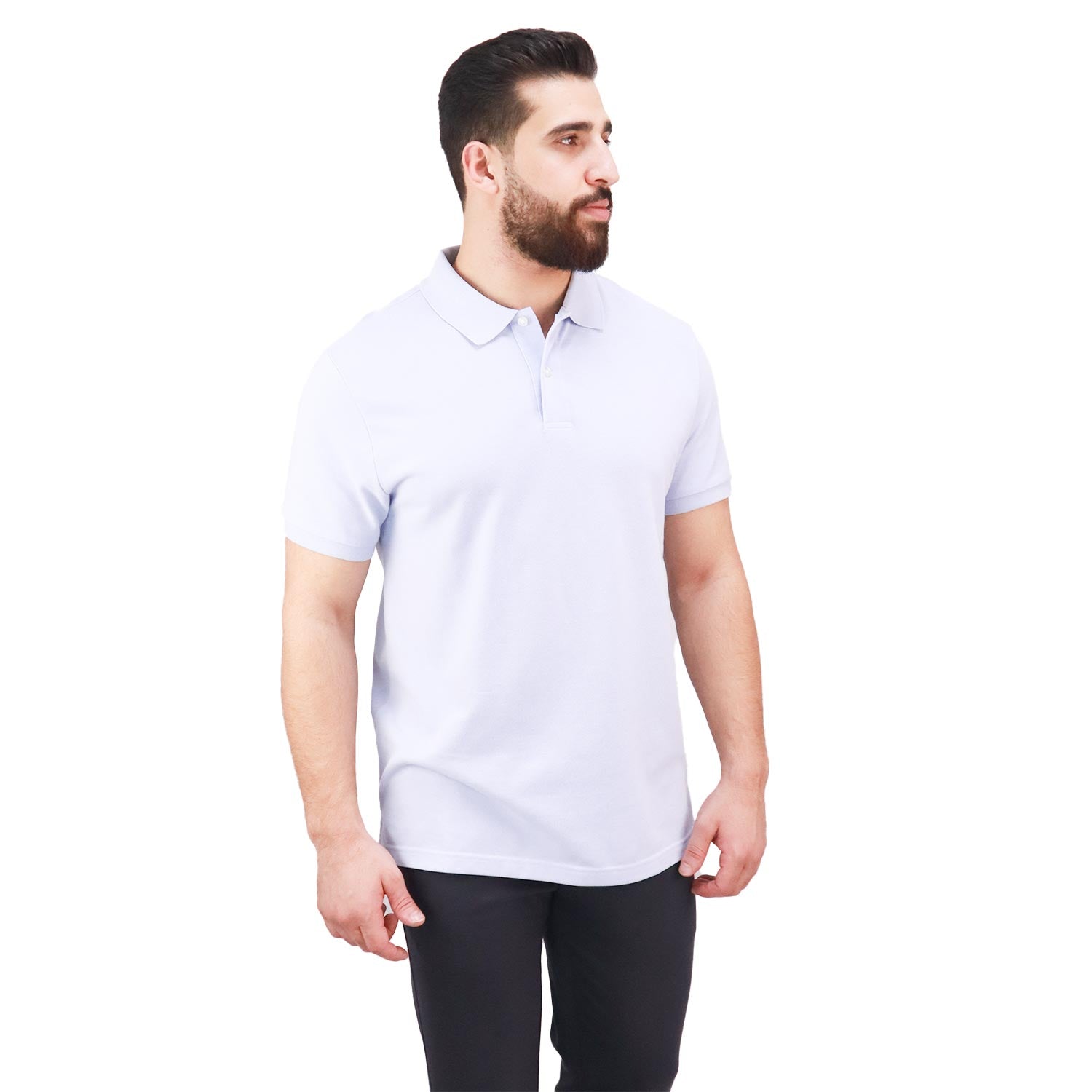 Giordano Men Solid Performance Polo-Blue
