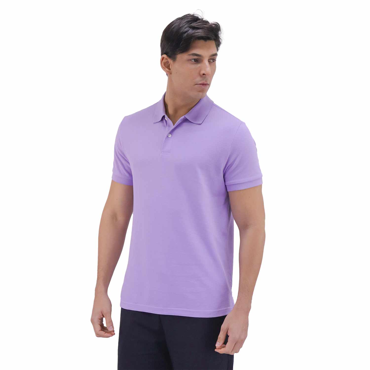 Giordano Men Solid Performance Polo-Purple