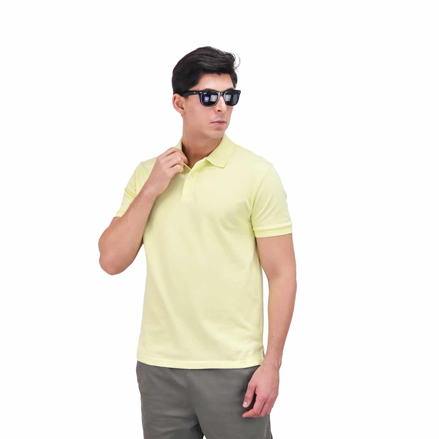 Giordano Men Solid Performance Polo-Yellow
