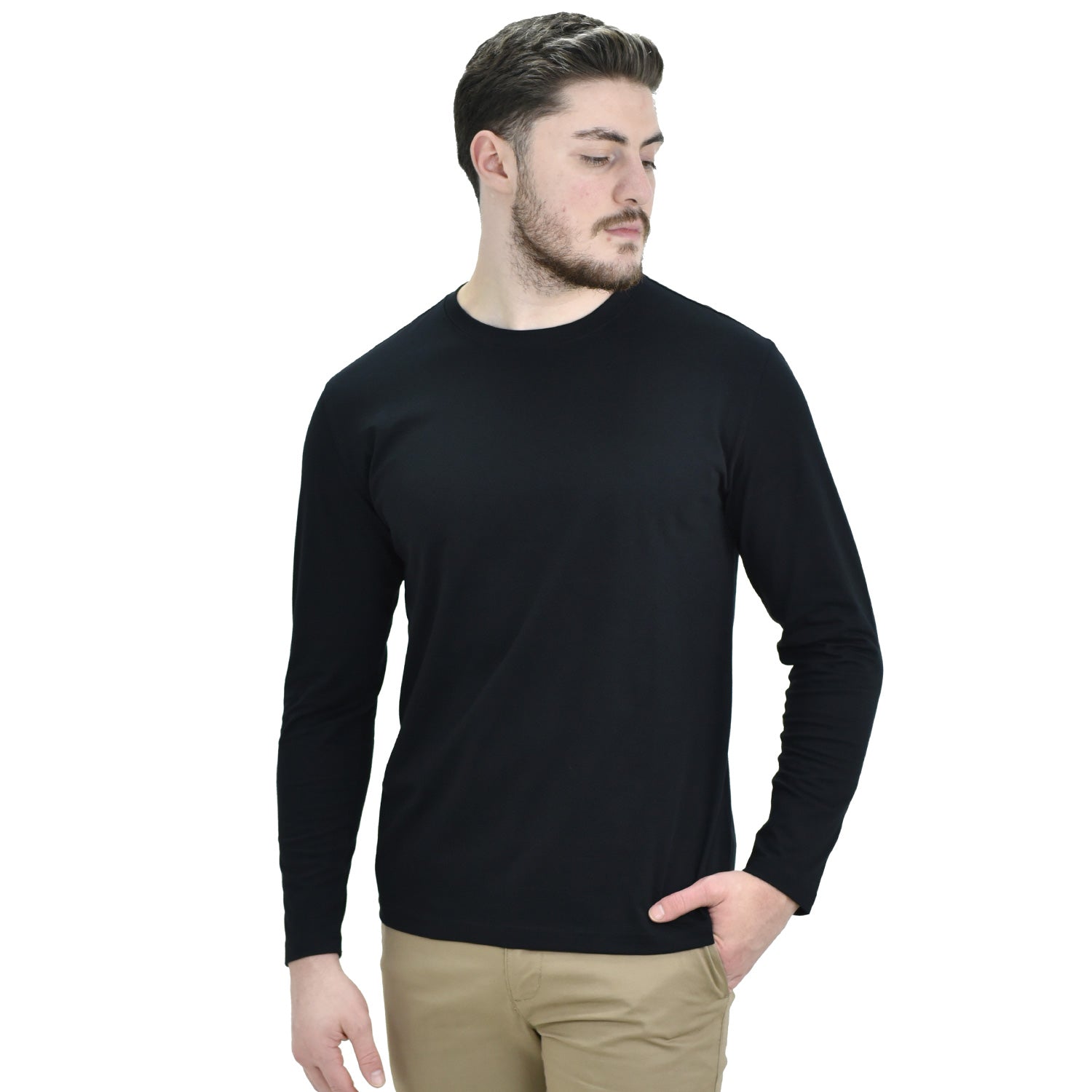 Men's Long Sleeve Crewneck Tee