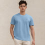 Giordano Men's Liquid Touch Slim Fit Crewneck Tee-Blue