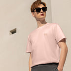 Giordano Men's Liquid Touch Slim Fit Crewneck Tee-Pink