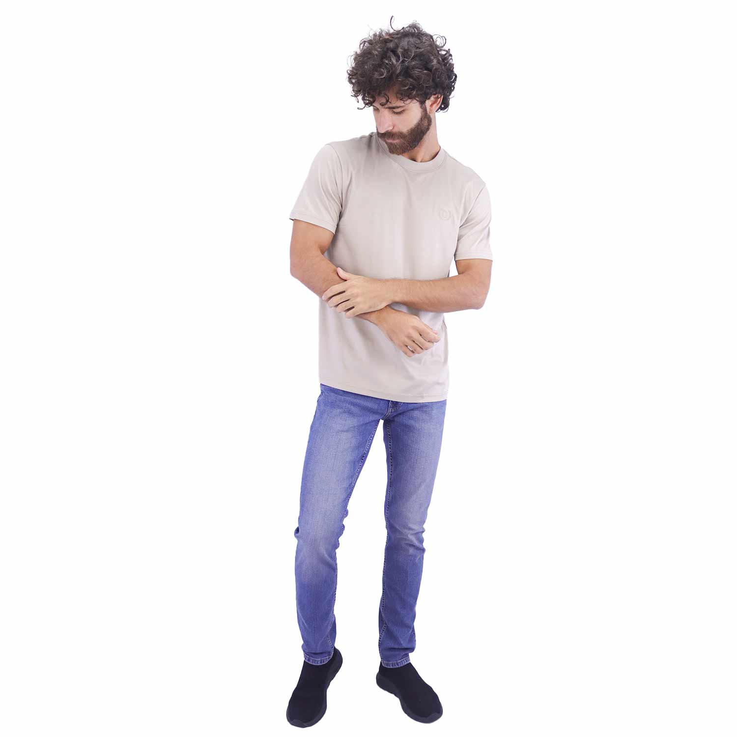 تي شيرت Liquid Touch Slim Fit للرجال بياقة دائرية