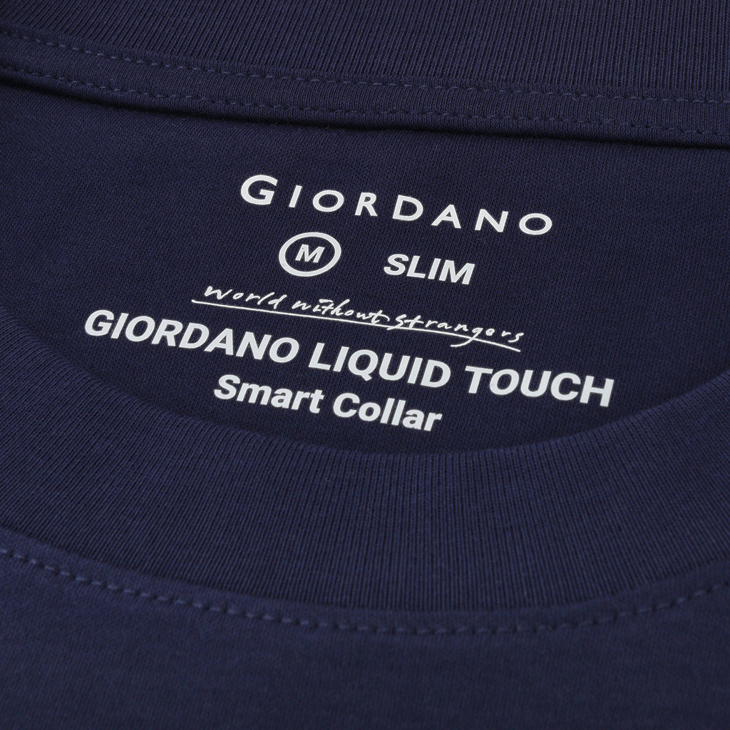 تي شيرت Liquid Touch Slim Fit للرجال بياقة دائرية