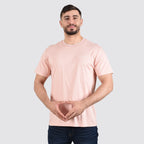 Giordano Men's Liquid Touch Signature Tee-Pink