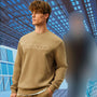 Giordano Men's G-Motion Slim Fit Long Sleeve Sweatshirt For Active Life-Brown