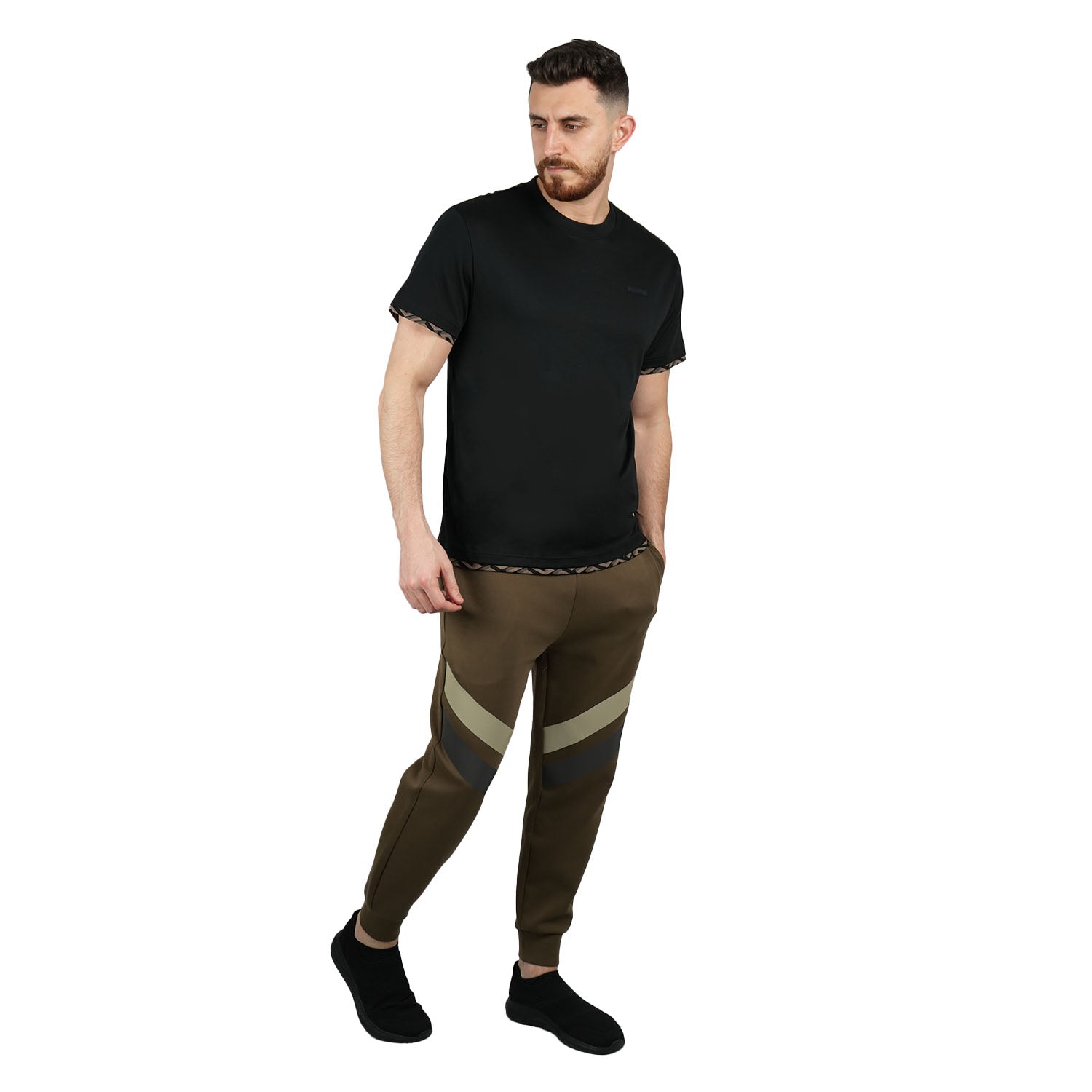 Giordano Men's Slim Fit Cotton Tee - Liquid Touch Comfort