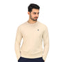 Giordano Men’S Cotton Polyester French Terry Crew Neck Sweatshirt-Brown