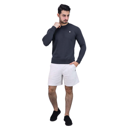 Men’S Cotton Polyester French Terry Crew Neck Sweatshirt