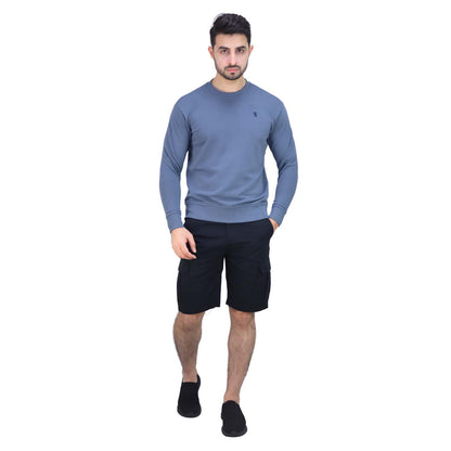 Men's Cotton Polyester French Terry Crew Neck Sweatshirt