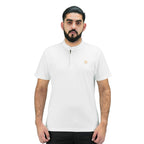 Giordano Men's Henley Tee | Slim Fit Cotton Comfort-White