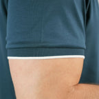 Men's V-Neck Tee - Slim Fit, Cotton Interlock, Solid Colors