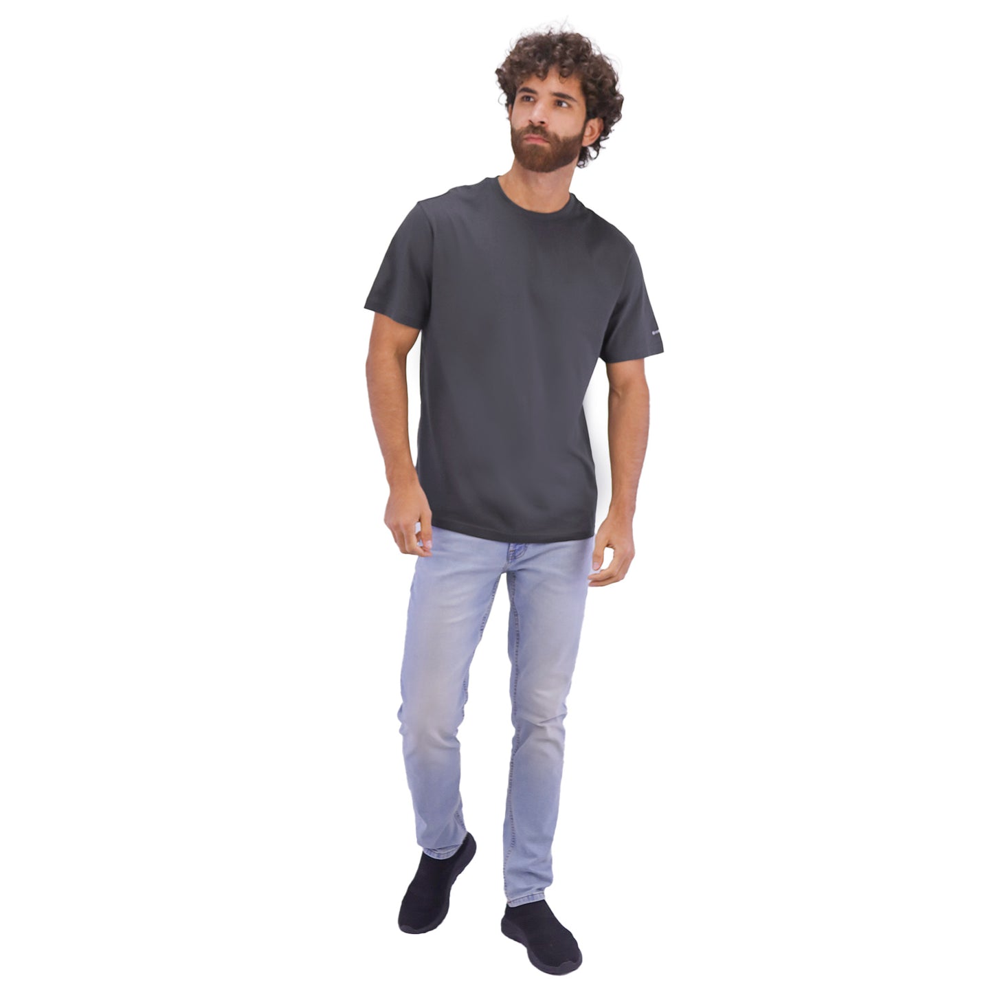 Men's Cotton Jersey Crew Neck Slim Fit Tee