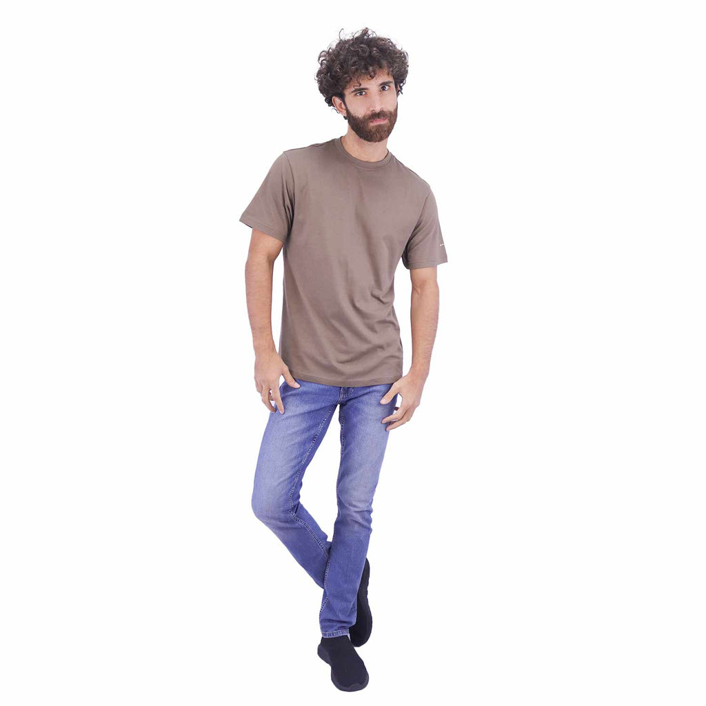 Men's Cotton Jersey Crew Neck Slim Fit Tee