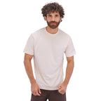 Giordano Men's Cotton Jersey Crew Neck Slim Fit Tee-Brown