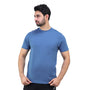 Giordano Men's Cotton Jersey Crew Neck Slim Fit Tee-Blue
