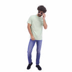 Men's Cotton Jersey Crew Neck Slim Fit Tee