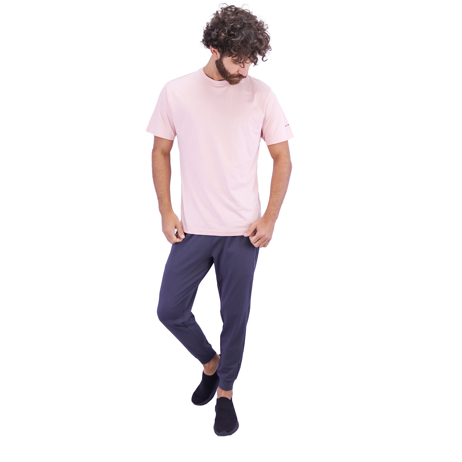 Men's Cotton Jersey Crew Neck Slim Fit Tee