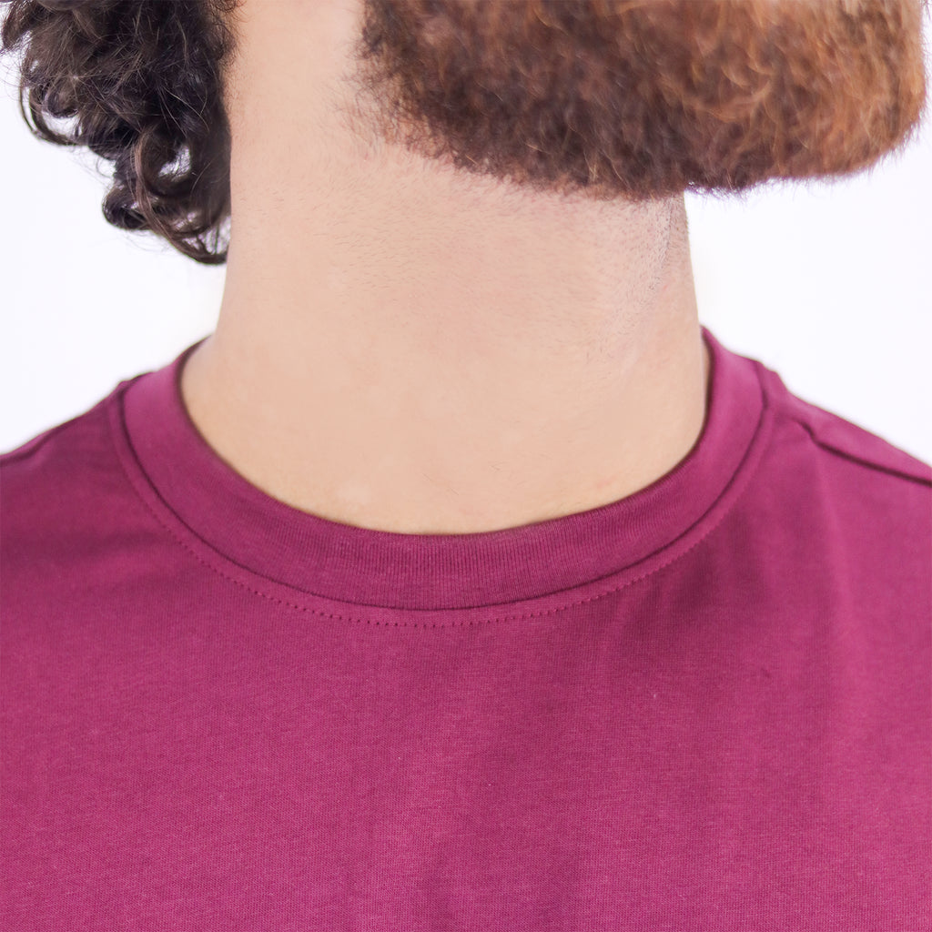 Men's Cotton Jersey Crew Neck Slim Fit Tee