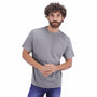 Giordano Men's Cotton Jersey Crew Neck Slim Fit Tee-Grey