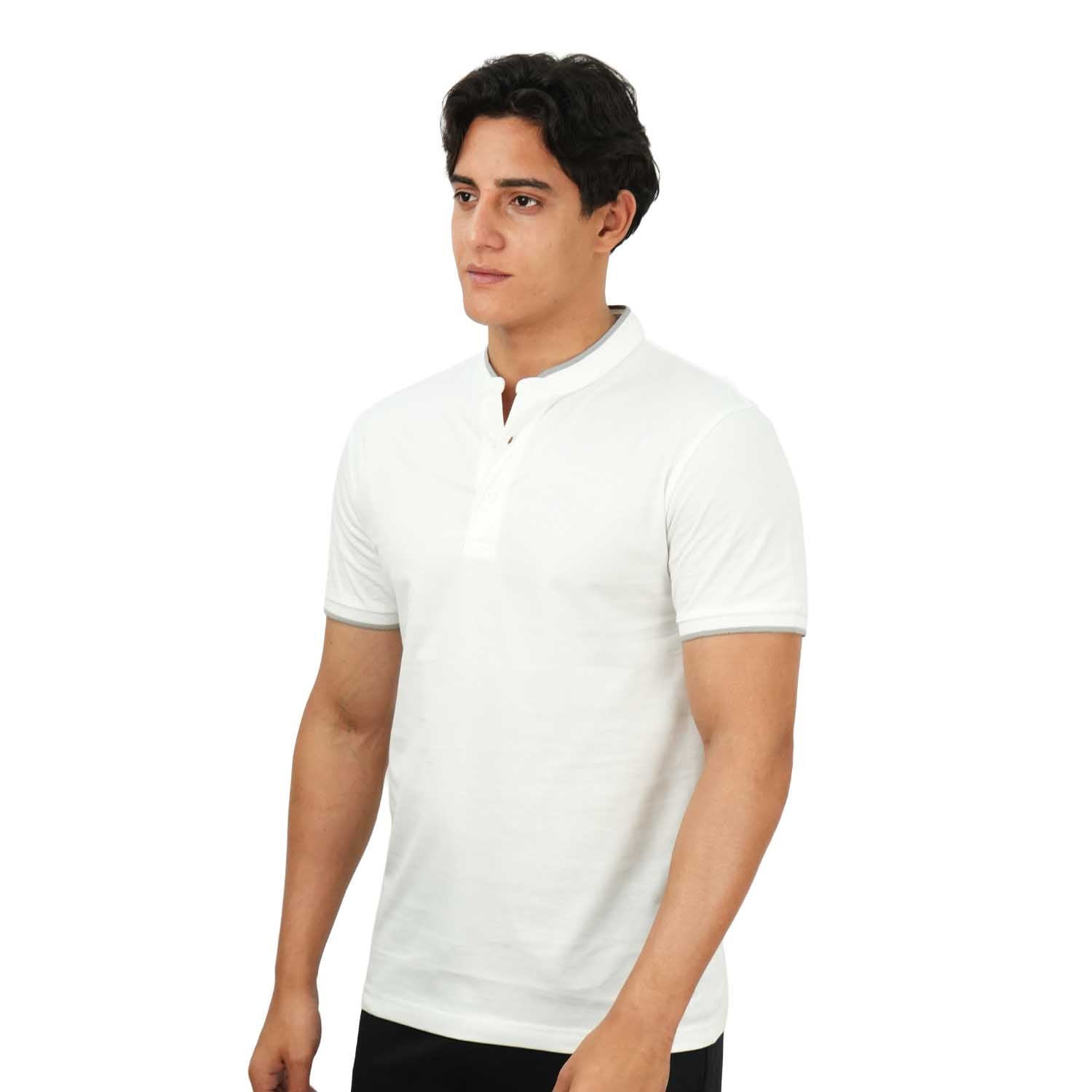 Men's Slim Fit Cotton Henley Tee