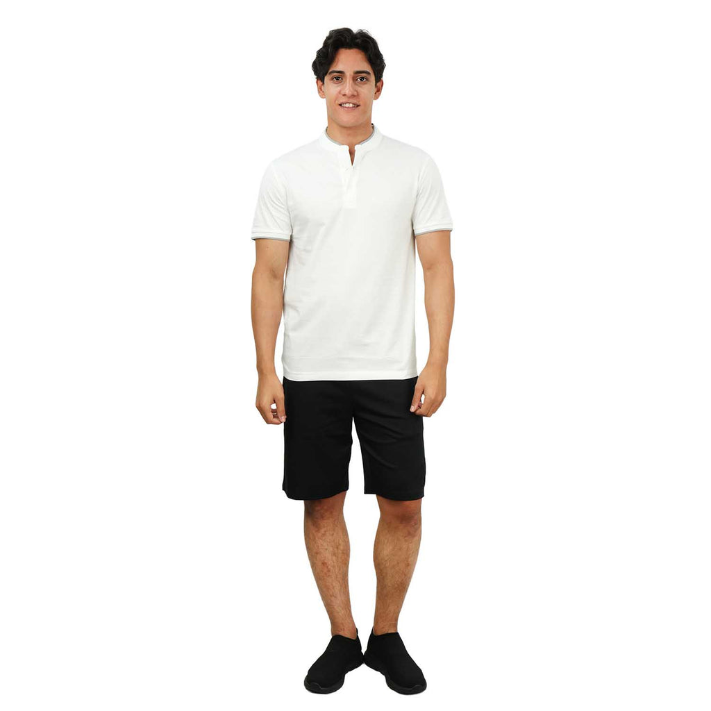 Men's Slim Fit Cotton Henley Tee