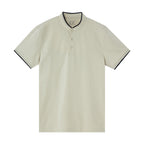 Giordano Men's Slim Fit Cotton Henley Tee-Brown