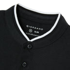 Men's Slim Fit Cotton Henley Tee