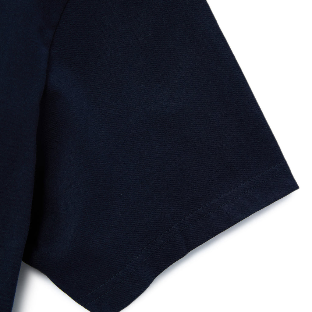 Men's Henley Tee with Small Lion Embroidery