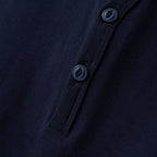 Men's Henley Tee with Small Lion Embroidery