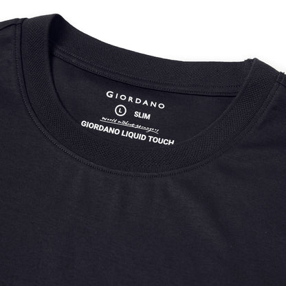 Men's Slim Fit Liquid Touch Tee | | Soft Cotton Crew Neck T-Shirt
