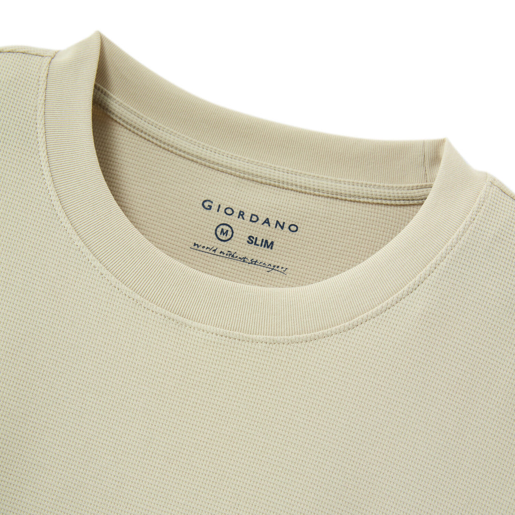 Men's Waffle Slim Tee | Cotton-Blend Comfort & Style