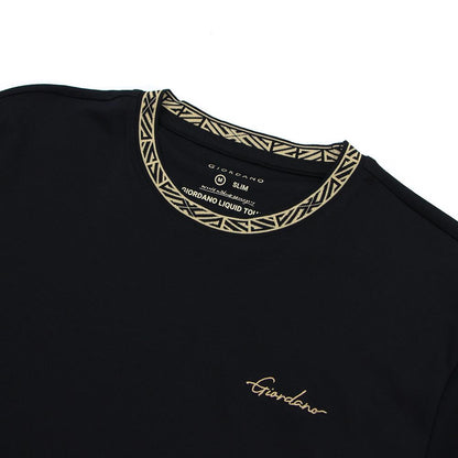 Men's Slim Fit Cotton Interlock Tee | Embroidered Tee