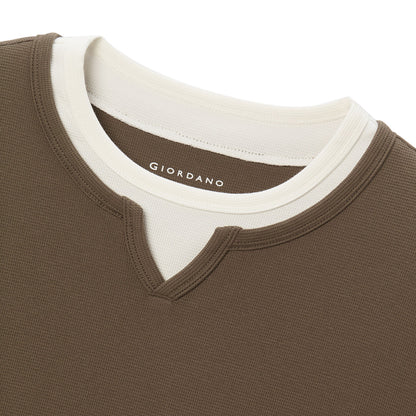 Men's Waffle Knit Crewneck Tee