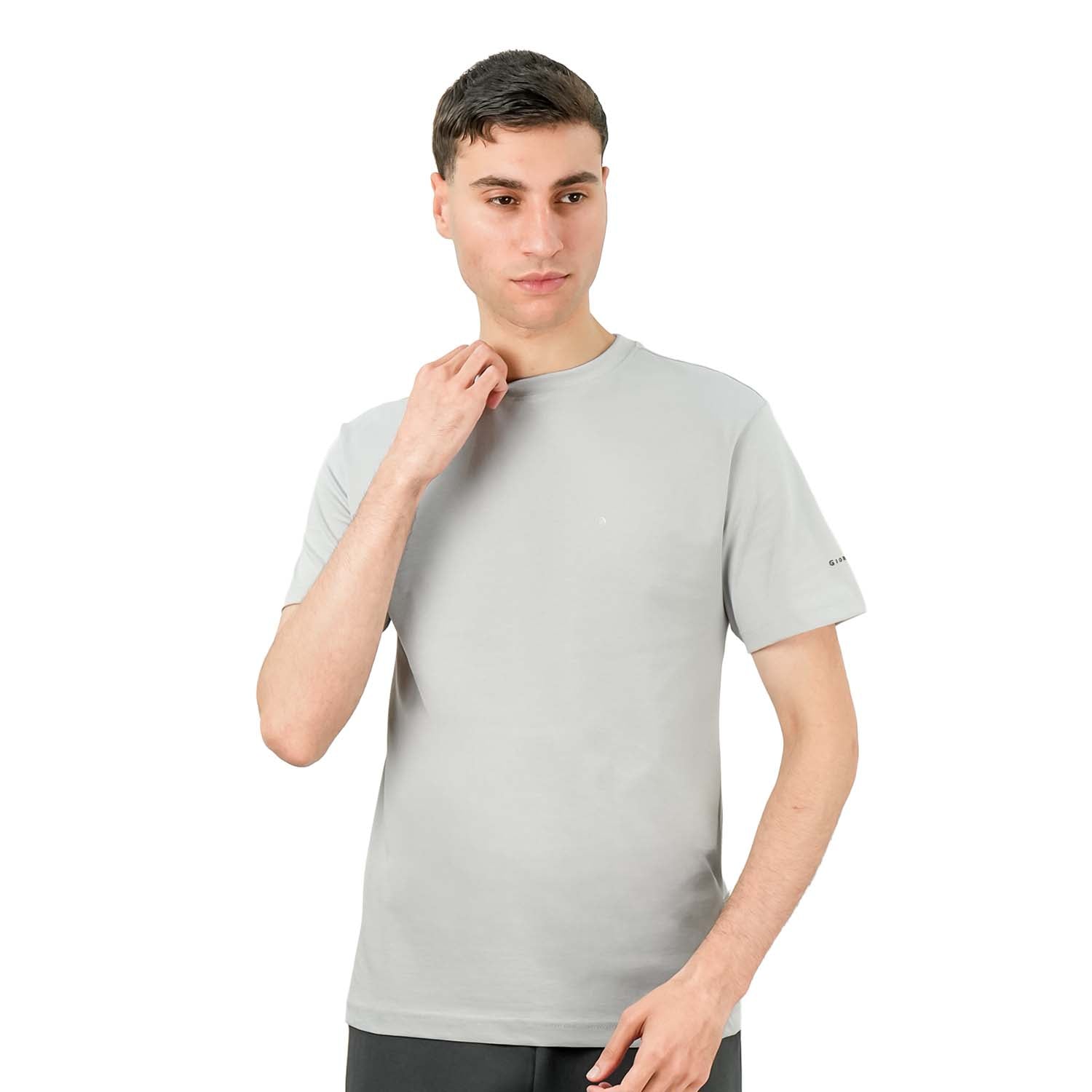 Men's Giordano Cotton Crewneck Slim Fit Tee - Short Sleeve