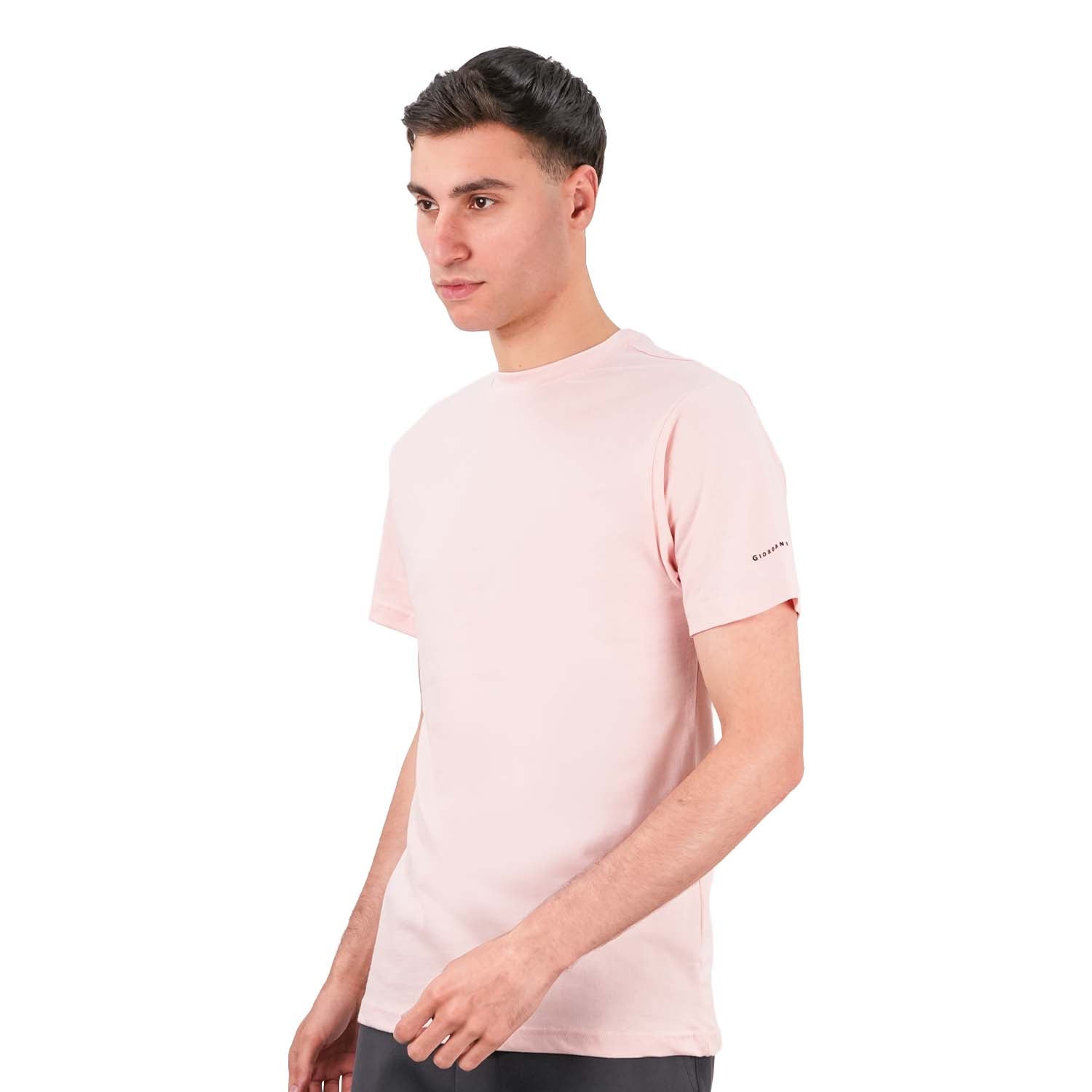 Men's Giordano Cotton Crewneck Slim Fit Tee - Short Sleeve