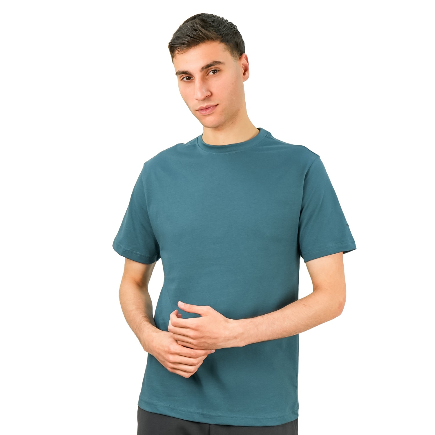 Men's Giordano Cotton Crewneck Slim Fit Tee - Short Sleeve